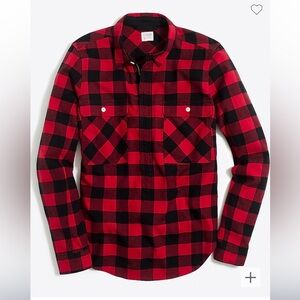 J. Crew Buffalo Plaid Shirt Jacket Flannel